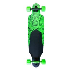 OEM Dusters California Skateboards Channel Snakeskin Neon Green Longboard