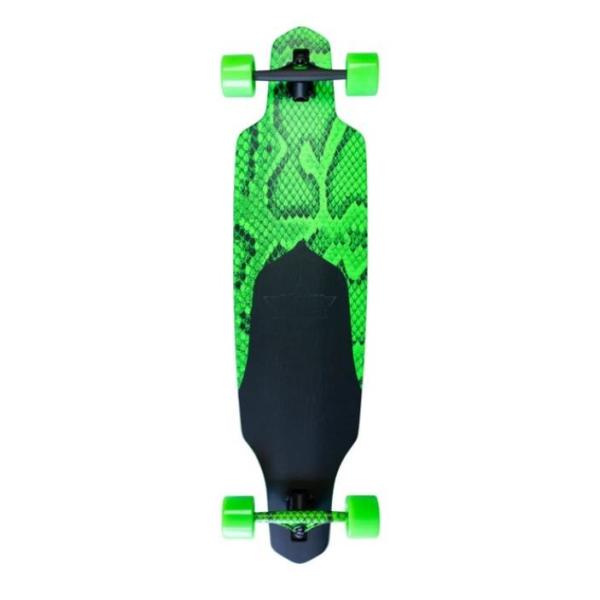 OEM Dusters California Skateboards Channel Snakeskin Neon Green Longboard