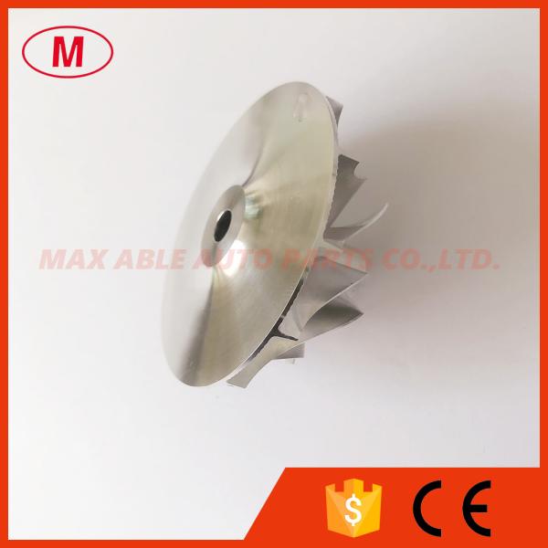 K26 5326-123-2201 46.20/65.94mm 6+6 BLADES Turbo aluminum 2618/milling/Billet compressor wheel for Lancia 5326-970-7040