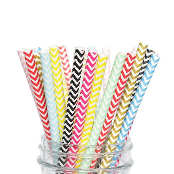 Buy Wavy Pattern Christmas Paper Drinking Straws  BPA Free Graduation Paper Straws at wholesale prices