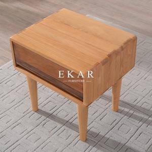 European Bedroom Furniture 4 Legs Wooden Bedside Night Stand Tables