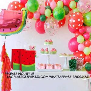 Fruit Party Decoration Tableware Disposable Paper Plate Set Fruit Punch Theme