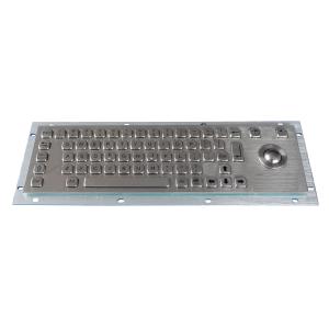 Quality Industrial Keyboard With Trackball Compact IP65 Panel Mount Metal Keyboard for sale
