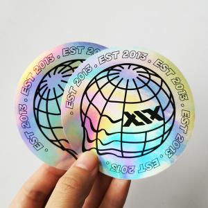 Quality Rainbow Effect Self Adhesive Label Stickers OPP Laser Hologram Sticker for sale