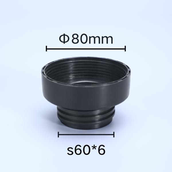 Gray UMETASS 80MM To S60*6 Male Thread IBC Tank Fittings Garden Irrigation Pipe Connector Valve Adapter