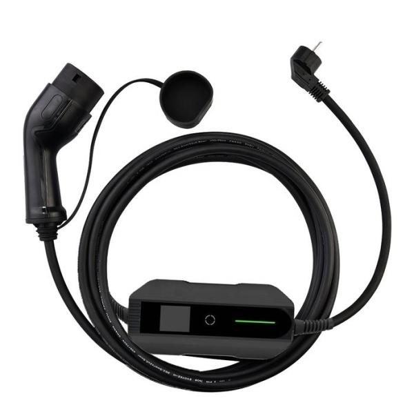 Buy Schuko Type 2 Portable EV Charger 16A 230V Car EV Charger LCD And Time Scheduled at wholesale prices