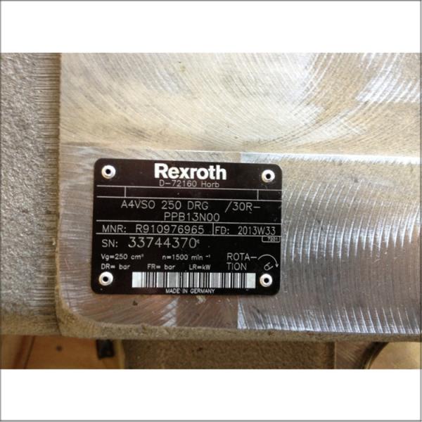 Buy Bosch Rexroth A4VSO250DR 30R-PPB13N00 Variable Displacement Hydraulic Pump at wholesale prices