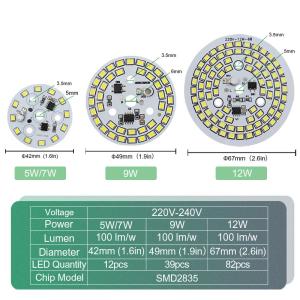 High Brightness 7000K 5W LED COB Smd Bead Chips For Spotlights