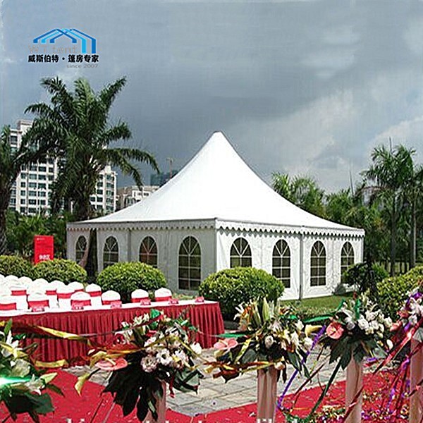 Buy Outdoor Large Pagoda Party Tent Temperature Resistance Easy Cleaning at wholesale prices