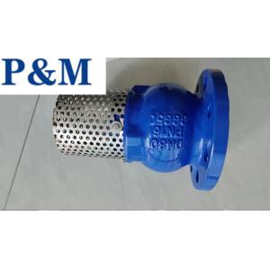 DN100 PN16 GGG50 cast iron flanged foot valve