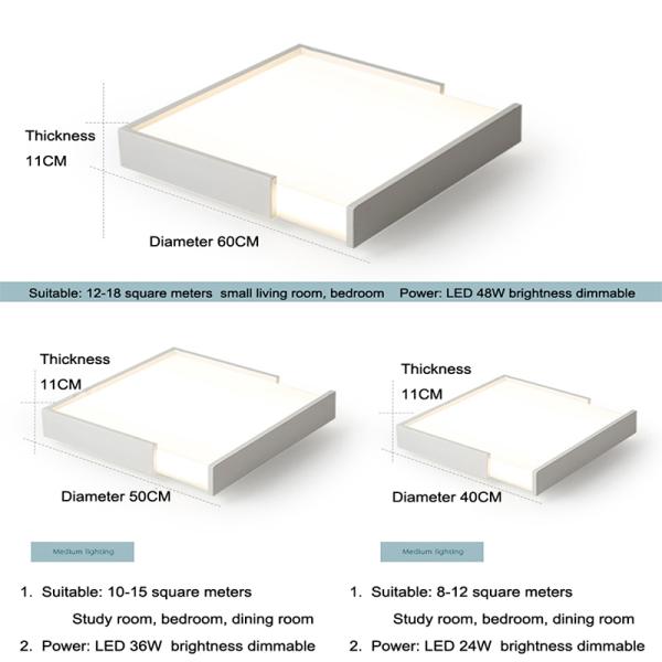 Trendy Black / White Color ceiling lights For indoor home ceiling decor (WH-MA-13)