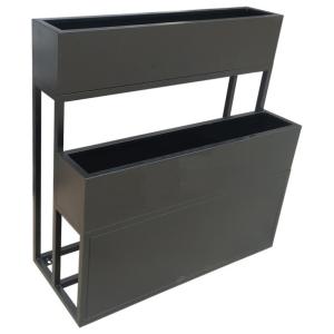 3 tiers metal iron plants stand planter shelf