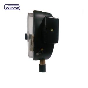 6 150mm Black Steel Electric Contact Pressure Gauge Bottom Mounting