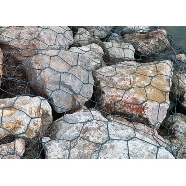 Galvanized Steel Wire 1m-6m Hexagonal Gabion Baskets For Water Soil Bridge Protection