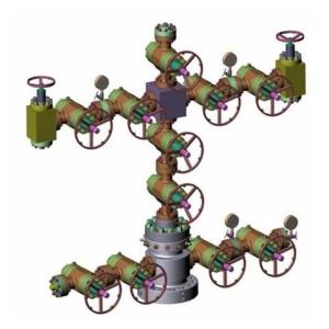 API 6A 2-9/16" 10000psi X-Mas Tree for Oil Drilling or Control, oil rig
