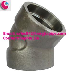 China Stainless steel forged elbow 3000# on sale