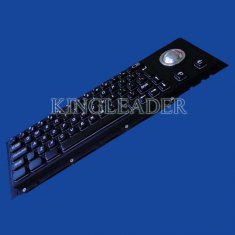 Black Cherry Mechanical Keyswitch Metal Panel Mount Keyboard With Trackball