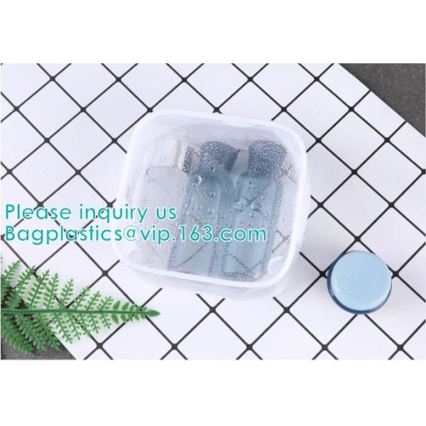 glitter pvc makeup bag for girl, Organizer Pouches ToteTravel Toiletry Bags Transparent PVC Cosmetic Bag, handle carrier