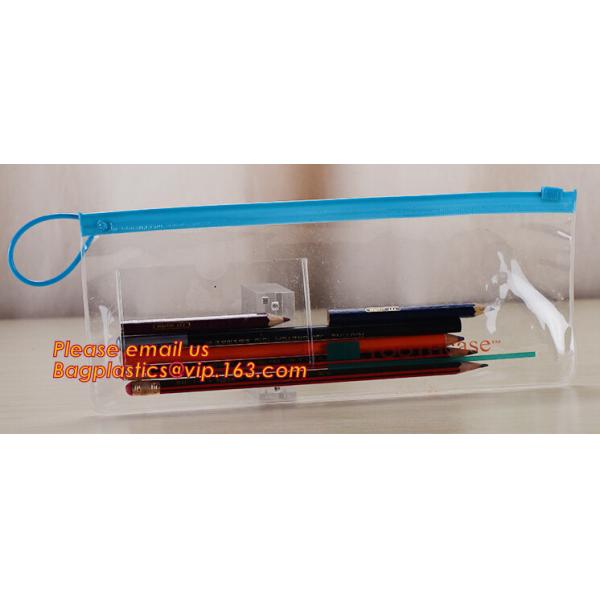 Buy high quality a4 plastic PP poly envelope zipper lock file folder bag with front button pocket at wholesale prices