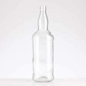 Clear 750ml Glass Vodka Liquor Wine Whiskey Bottle for Clients' Specific