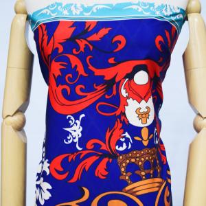 Pink Printed Upholstery Fabric For Dress Roll Packing