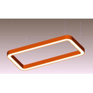 Industrial Rectangle Linear Light Aluminum LED Linear Pendant Light