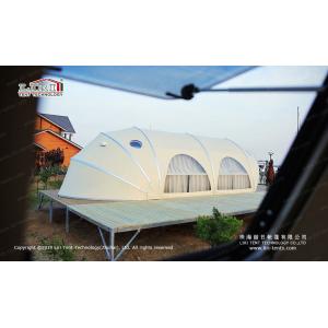 Waterproof Shell Shape Luxury Glamping Tent Wind Load 120km/h