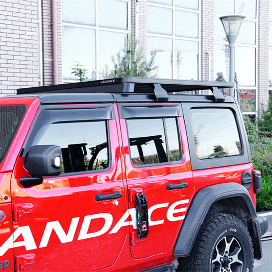 Roof Mount Adjustable Steel Aluminum Alloy Powder Spraying Flat Roof Rack for Jeep