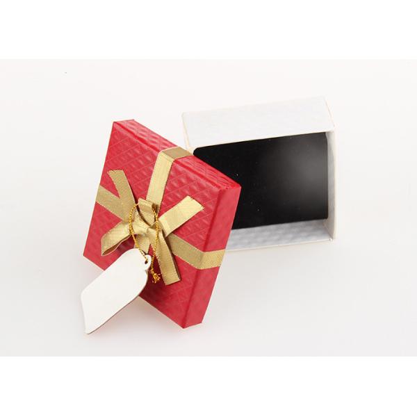 Red Present Packaing Cardboard Gift Boxes For Watch / Chocolate / Necklace