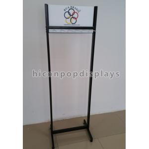 Double Sided Belt Metal Display Racks Visual Merchandise With Hook