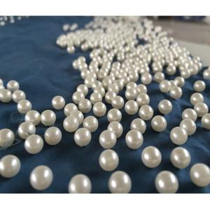 without hole round pearl ABS pearl button with nail for garment accessories