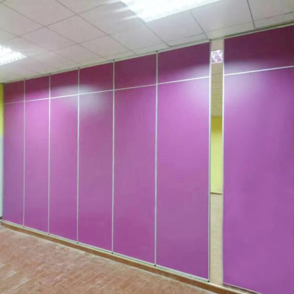 Buy Modern Hotel Sliding Acoustic Partition Wall Melamine Surface Hanging System at wholesale prices