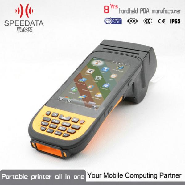 Buy Rugged Handheld Terminal Android Compatible Printers PDA Scanner With Printer at wholesale prices