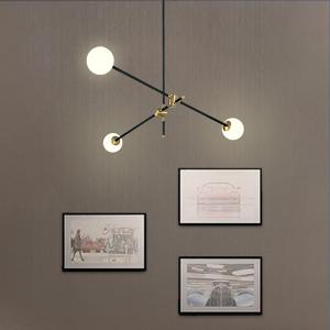 Magic Bean LED Chandelier American Simple Line Creative Personality Cosmet