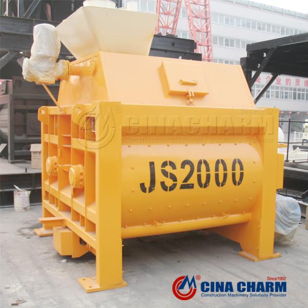 Double Shaft Js2000 120m3/H Hydraulic Concrete Mixer