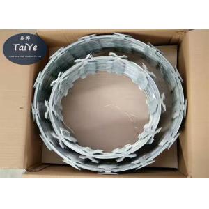 CBT60 Galvanized Razor Blade Fencing Reinforce Concertina Razor Wire Coil