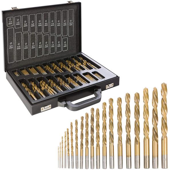 170pcs HSS Drill Bit Set for Metal Steel Drilling