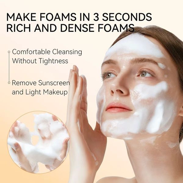 OEM Vegan VC Cream Face Wash with Hyaluronic Acid & Aloe Vera-Moisturizing Whitening Cleanser