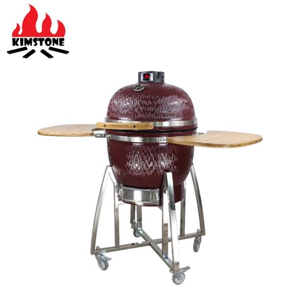 KIMSTONE Caja China Asador Asados Grill Xxl Holzkohle Grill Table Plancha Kamodo 21inch Pizza Akorn Bbq Ceramic Egg Kamado Grill