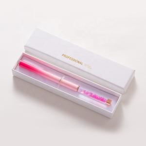 Private Label OEM Kolinsky Hair Different Sizes Pink Gradient Liquid Handle