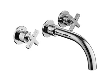Buy Bathrooms Concealed Wash Basin Mixer Chrome Polished Brass T9088 at wholesale prices