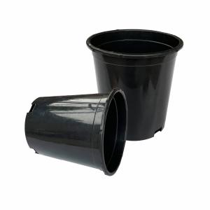 Durable Large 165mm Diameter Hard Plastic Flower Pots 17cm Height