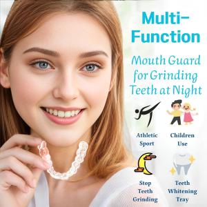 Custom Fit Teeth Guards To Prevent Grinding 4 Pack ，Gum Shield To Prevent