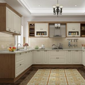 Quality Contemporary Readymade Kitchen Pantry Cabinets Eco Friendly MDF White for sale