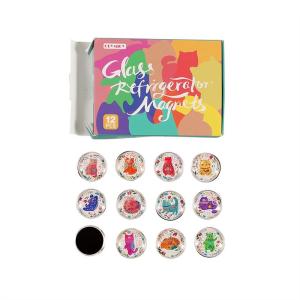 Clear Round Glass Pebble Magnets Refrigerator Magnet Souvenir