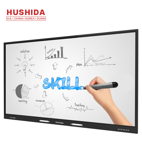 HUSHIDA 65 inch capacitive touch screen 4mm tempered glass interactive