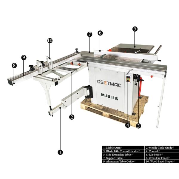 Woodworking Essential CrossCut Fence 1200-2200mm Portable Precision Sliding Table Saw