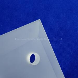 Customize Frosted Thick Wall Square Sheet Quartz Cutting Punch Plate