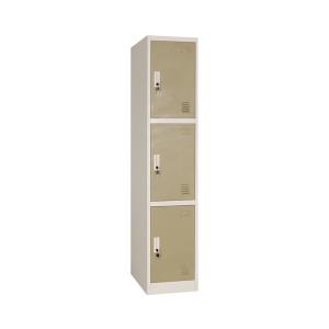 Steel Furniture Gym 3 Door Locker Knock Down Structure