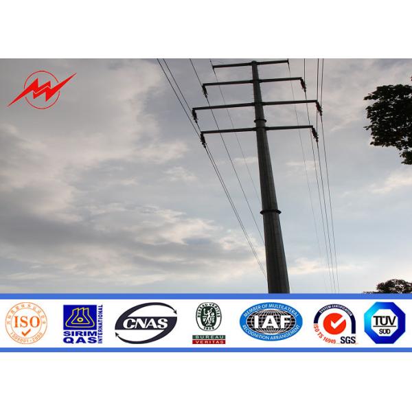 Buy Octagonal Steel Electric Utility Pole For 132kv Electrical Distribution Line at wholesale prices